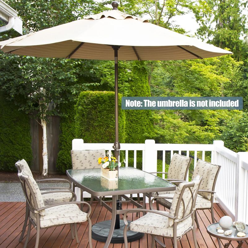 Mondawe 35 lbs Umbrella Base with Built-in Cement