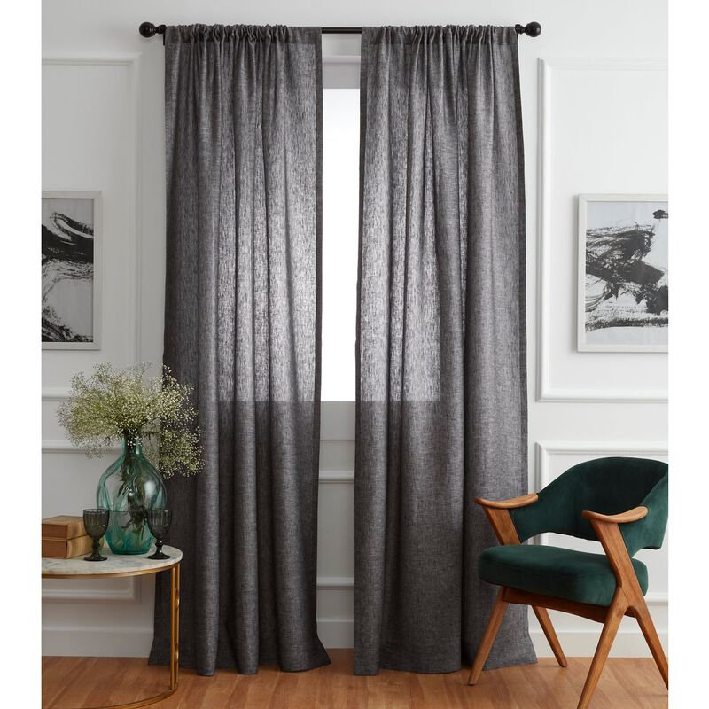 Solino Home 100% Pure Linen Curtain - Linen Curtain