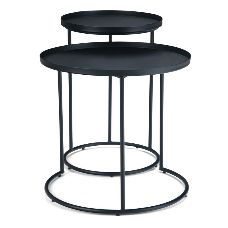 Monet Metal 2 Pc Nesting Table