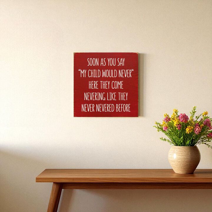 Parent Life Wood Sign Rustic Wooden Wall Decor with Humorous Family Quote
