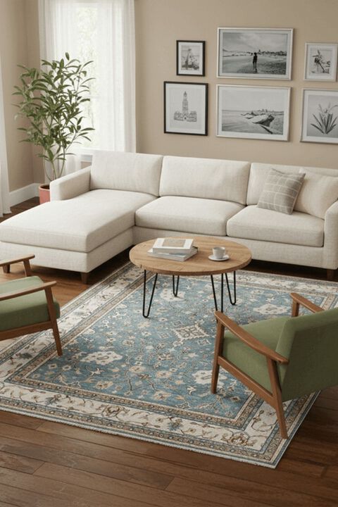 Marque 530207 Blue 9' x 12' Rug