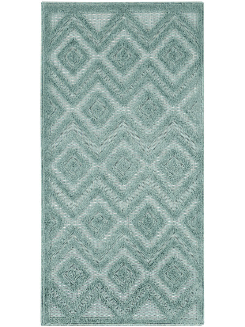 Versatile NRV01 Aqua/Teal 2' x 4' Rug image number 0