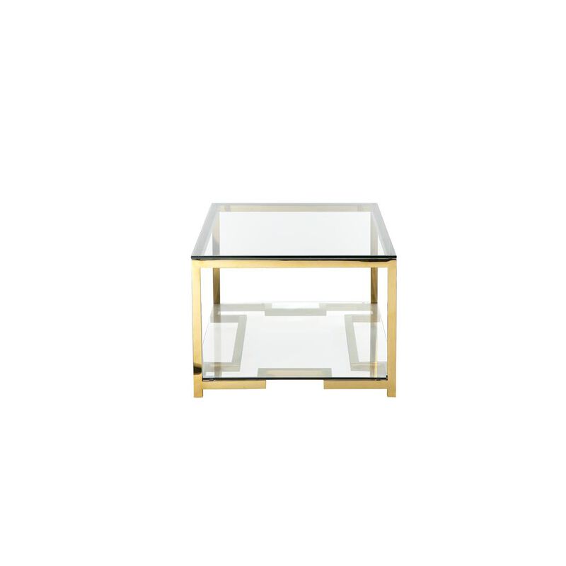90210 Furniture Nina Coffee Table In High Polish Gold