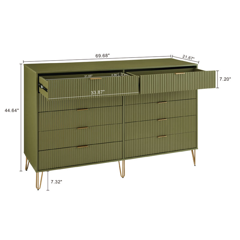 Dumbo Dresser in Green