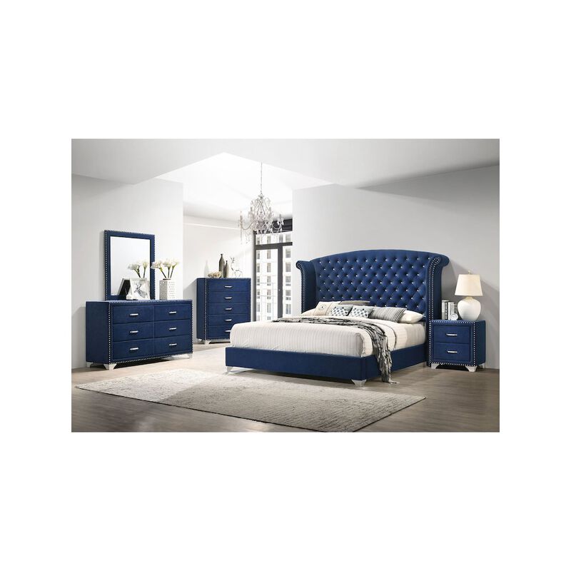 Coaster Co. of America Melody 6-drawer Upholstered Dresser with Mirror Pacific Blue image number 3