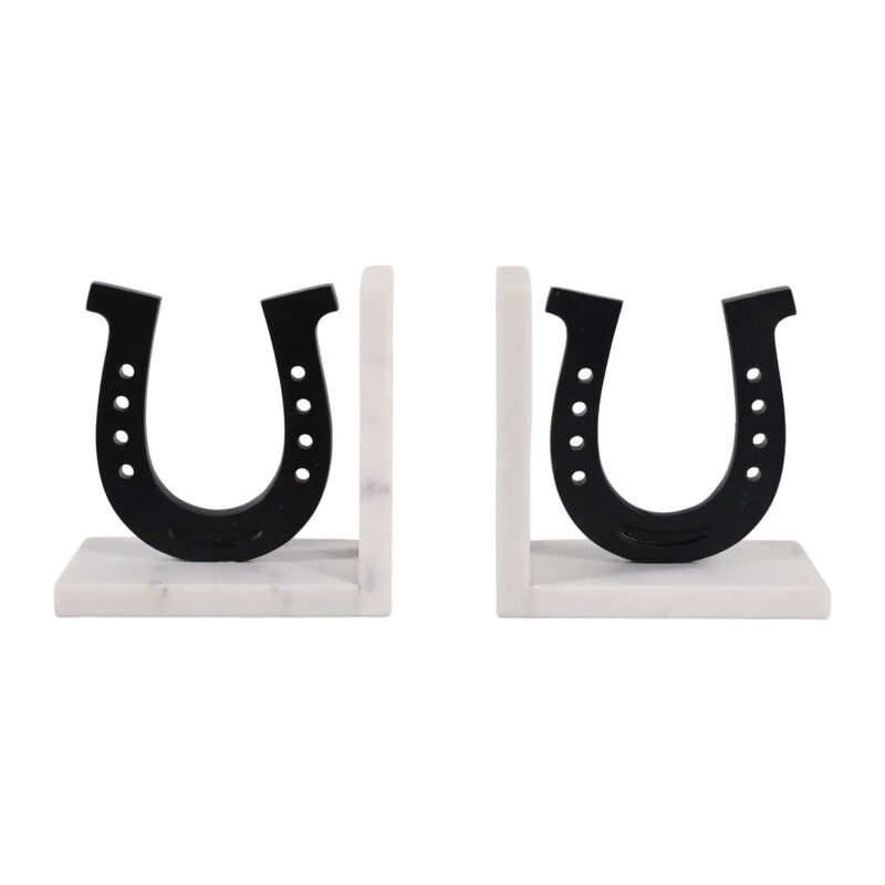 S/2 6" Horseshoe Bookends image number 0