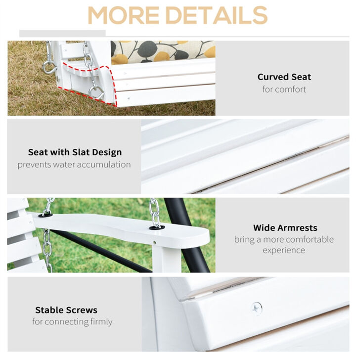 Outdoor Swing Bench for Patio &ndash; Relaxing Garden or Porch Seating with Canopy