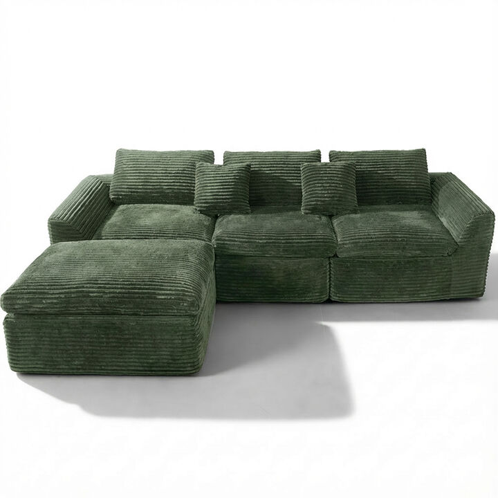 Flirv high-resilience boneless sponge sofa
