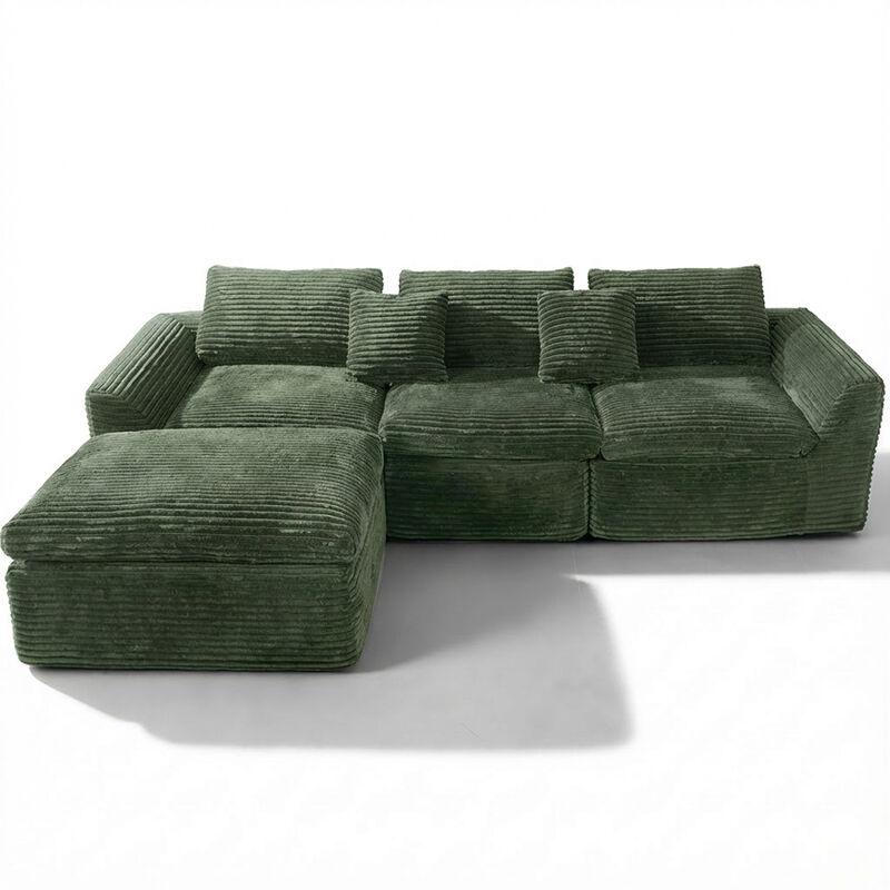 Flirv high-resilience boneless sponge sofa image number 0