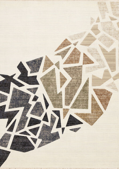 HomeRoots Abstract Area Rug