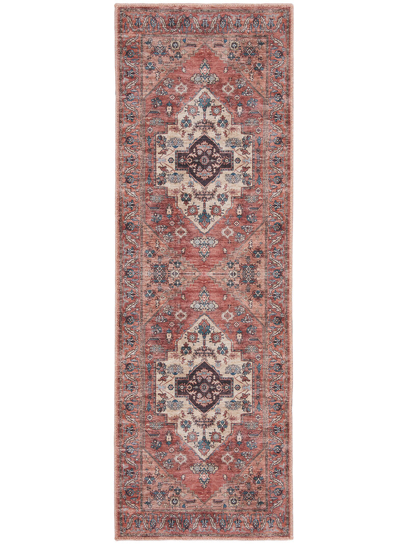 Grand Washables GRW03 Rust/Multicolor 2' x 6' Rug