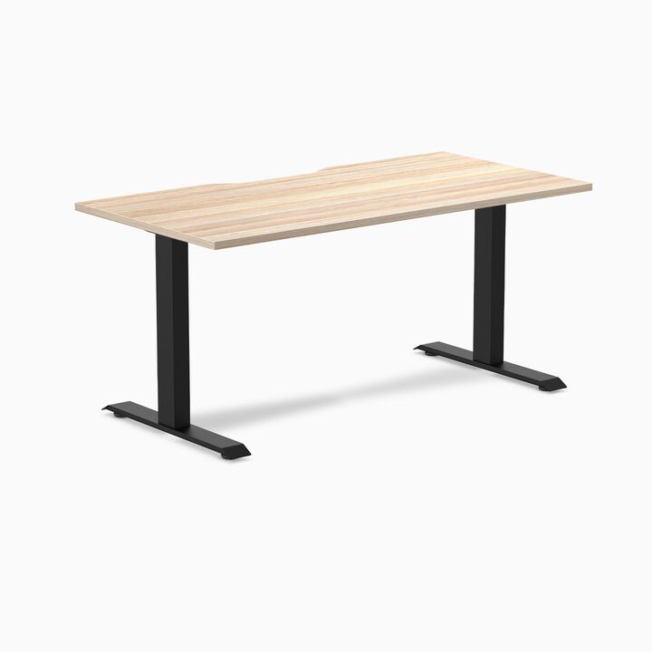 Desky Zero Scalloped Laminate Office Desk