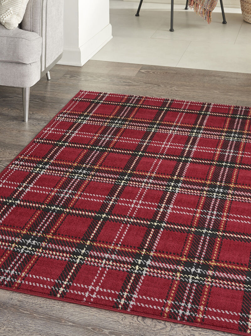 Grafix GRF03 Red 3'9" x 5'9" Rug