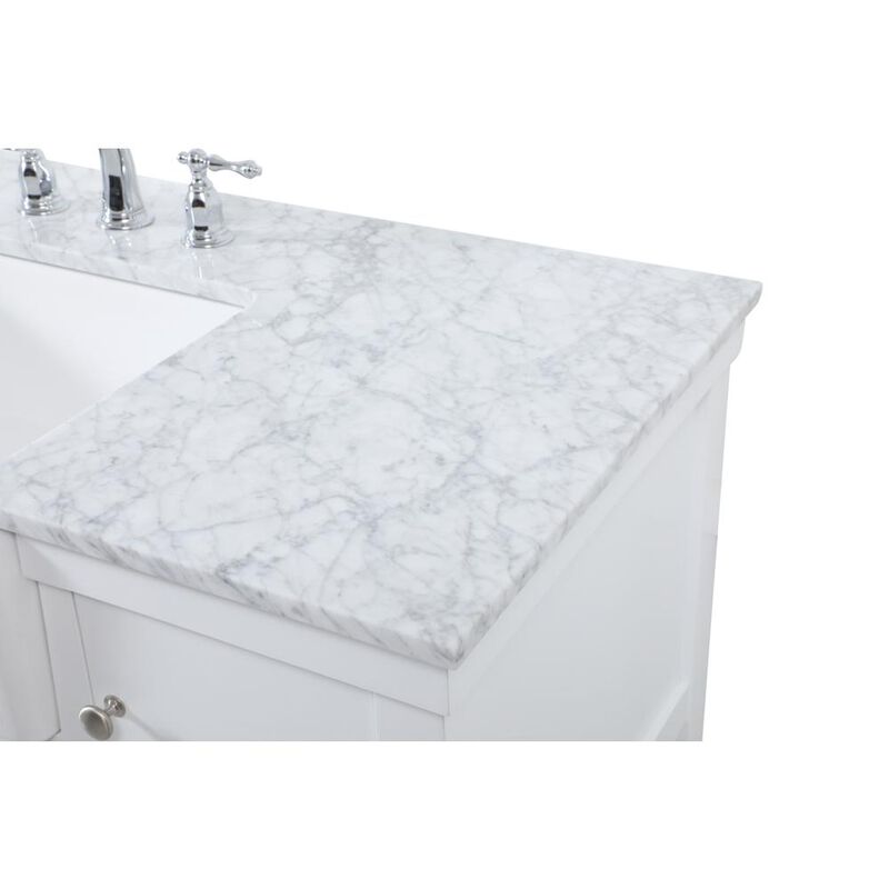 Elegant Kitchen and Bath 48 inch Single bathroom vanity in white