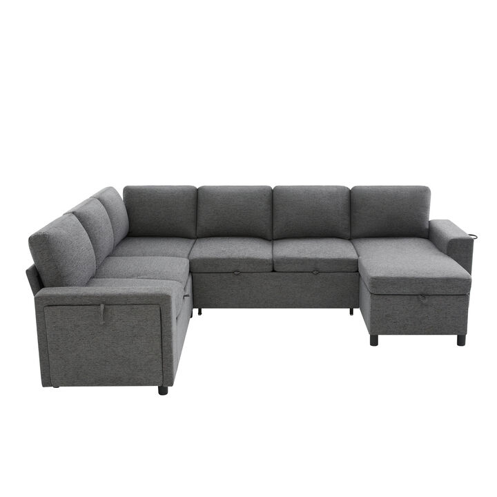 Spesi U-Shaped Convertible Sectional