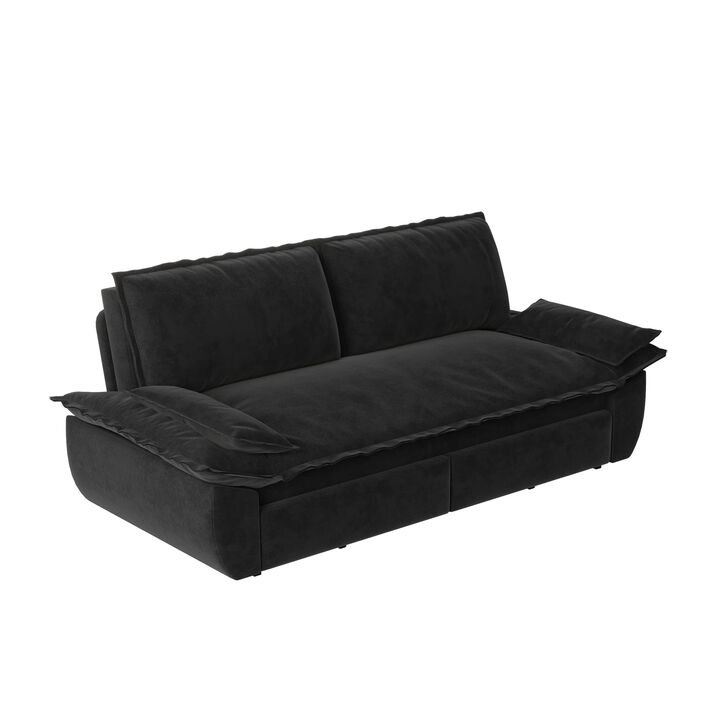 Merax Convertible Queen-Size Sleeper Sofa Bed