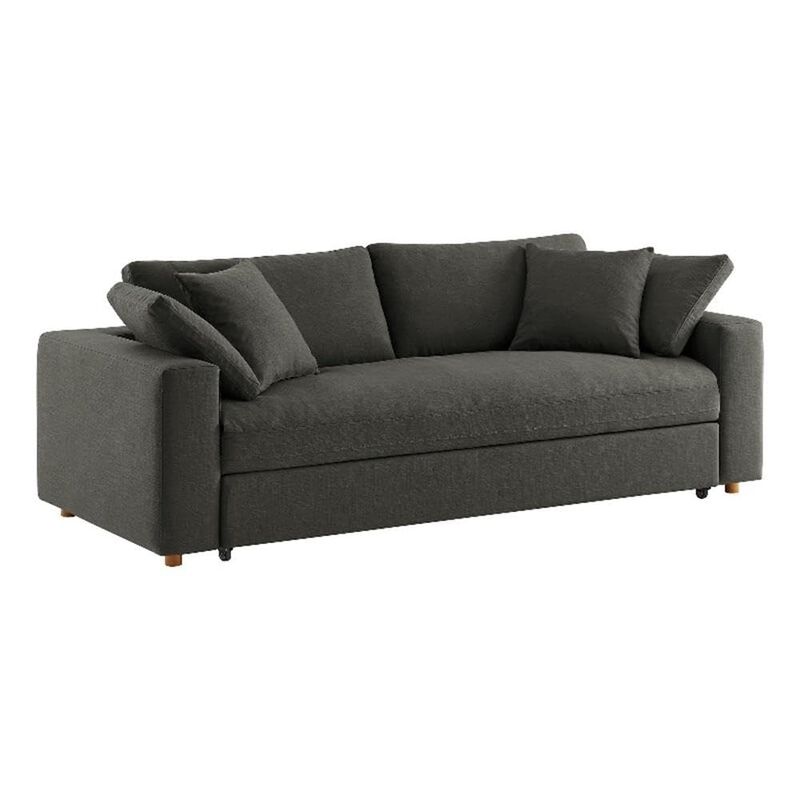 Modway Commix Down Filled Fabric Sleeper Sofa in Gray image number 0