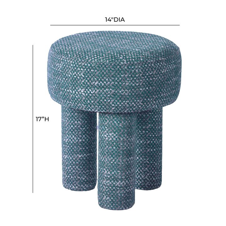 Casafoyer Claire Teal Knubby Stool
