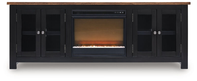 Wildenauer 76" TV Stand with Electric Fireplace image number 0