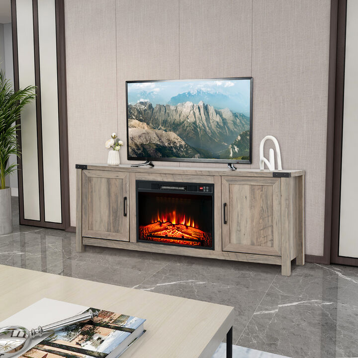 TV Stand with Storage Cabinets for TVs For Living Room