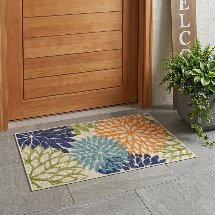 HomeRoots Indoor Outdoor Area Rug