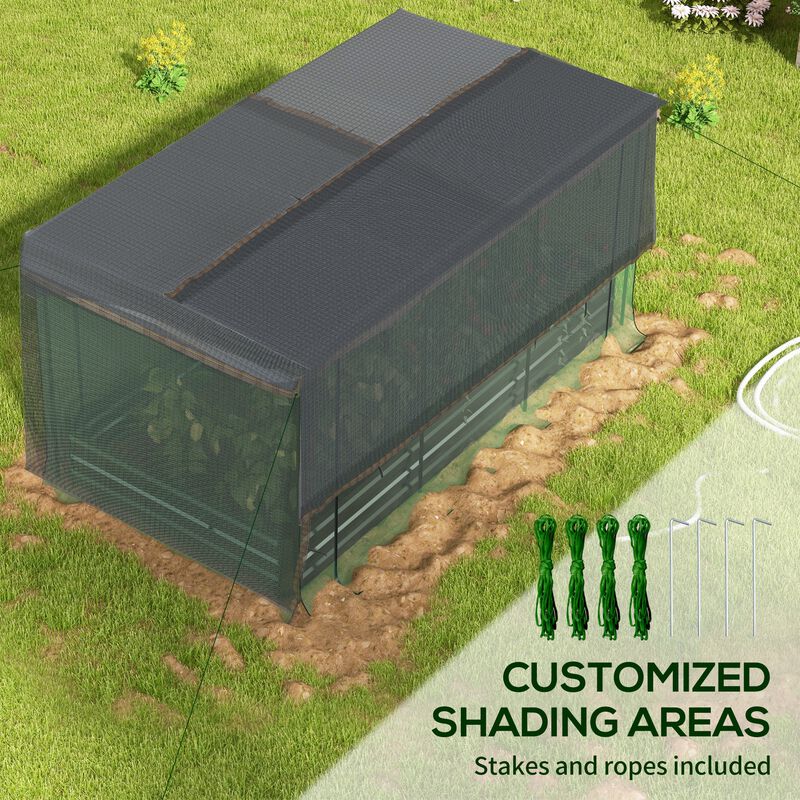 Hivvago Elevated Garden Bed with Protective Shade image number 4