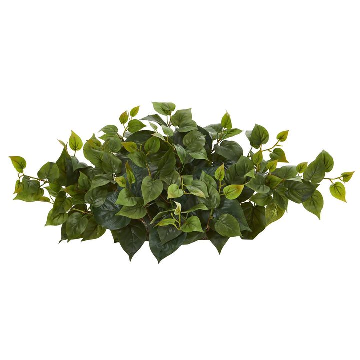 Nearly Natural 31-in Philodendron Artificial Ledge Plant