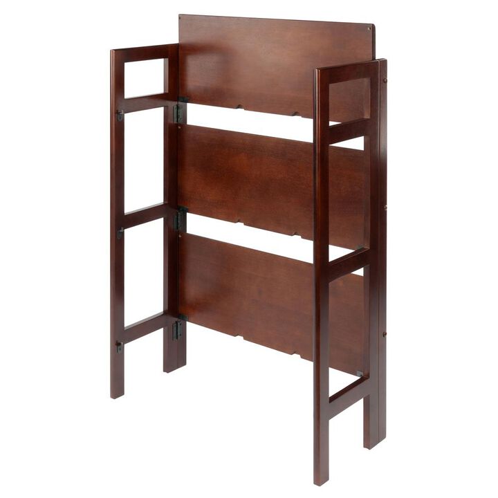 Terry Folding Bookcase Walnut