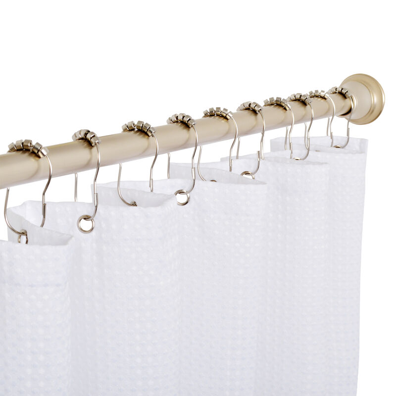 Rust-Resistant Metal Shower Curtain Hooks with Closed Buckle, Set of 12 image number 3