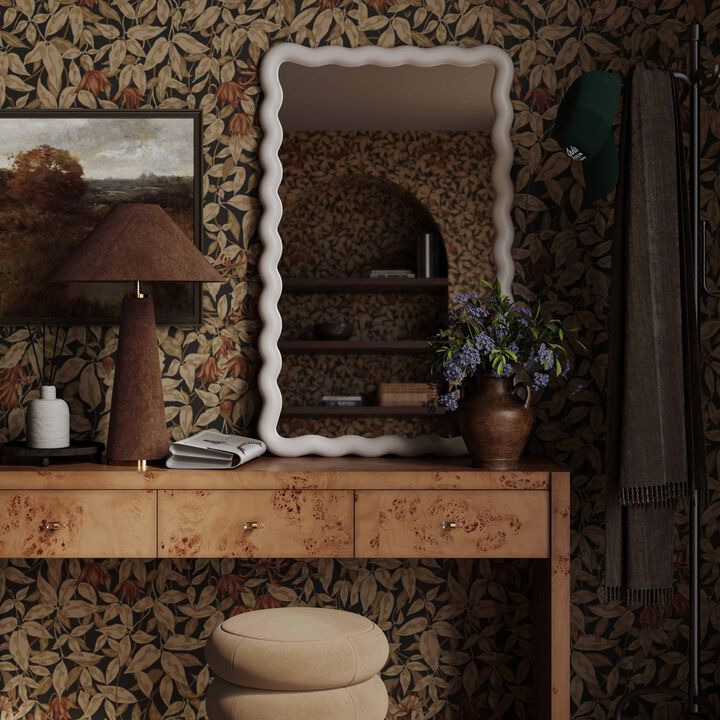 Tov Furniture Graham Chocolate Brown Velvet Table Lamp