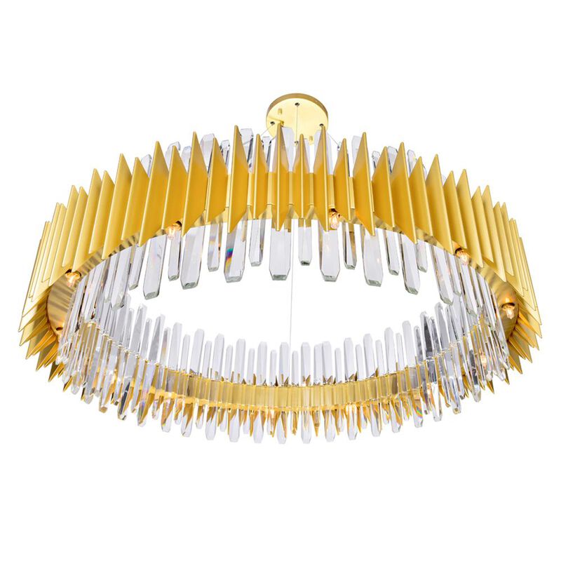 CWI Lighting Cityscape 24 Light Chandelier With Satin Gold Finish