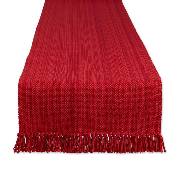 72" Variegated Red Table Runner
