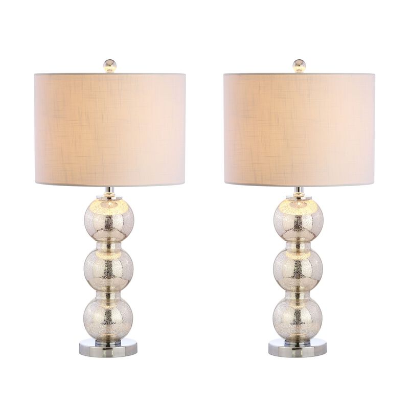 Bella Glass Triple Sphere LED Table Lamp (Set of 2)
