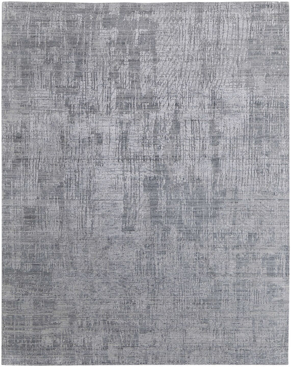 HomeRoots Abstract Hand Woven Worn Faded Area Rug
