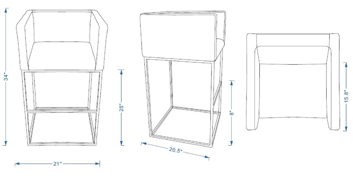 Embassy Brown Counter Stool