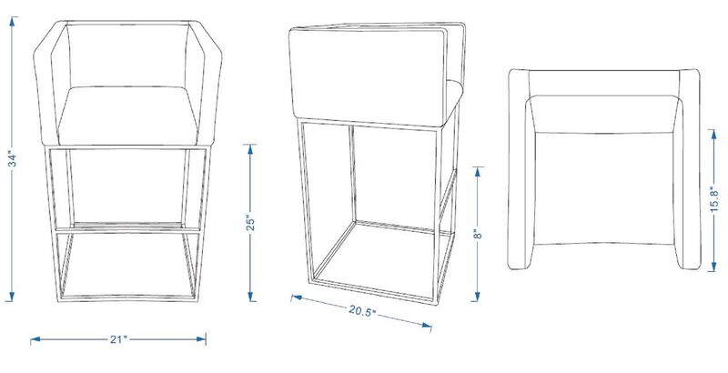 Embassy Brown Counter Stool