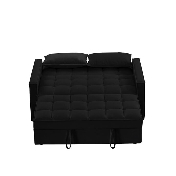 2061-Black two-person sofa bed