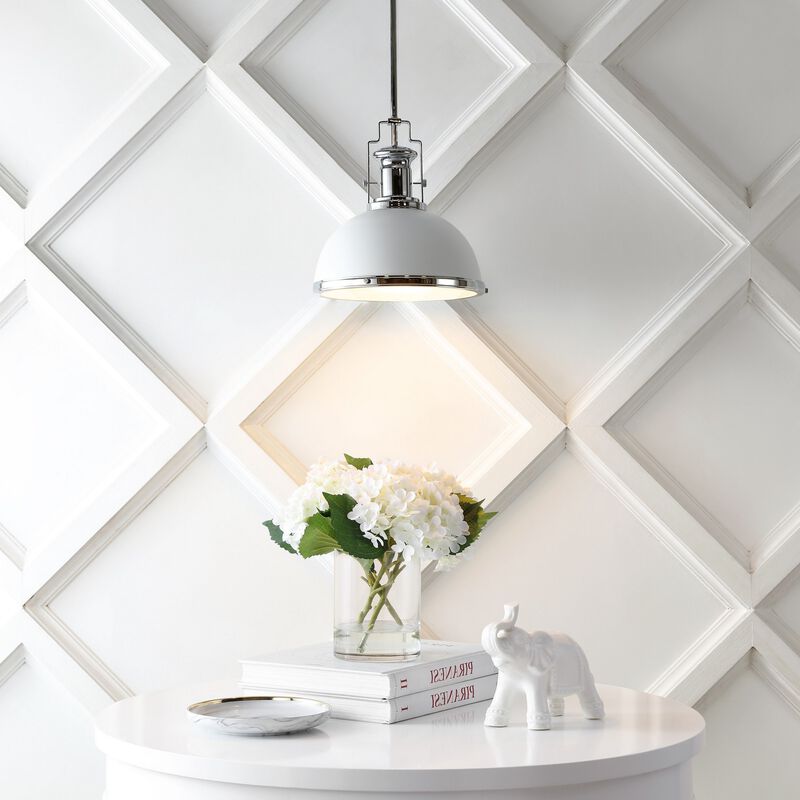 Homer Modern Industrial Iron LED Dome Pendant