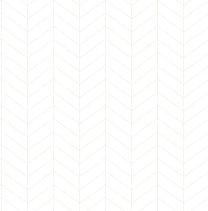 Bison Off White Herringbone Wallpaper