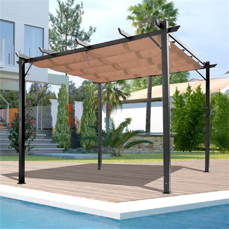 Pergola Gazebo Freestanding Patio Shade Canopy for Outdoor Relaxation