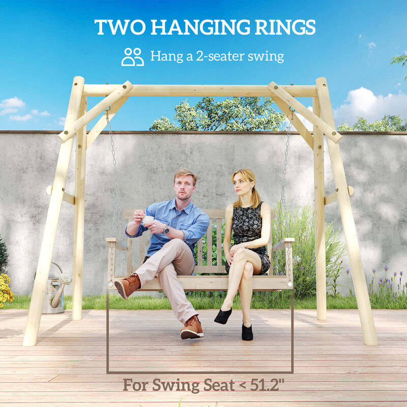 Hivvago Heavy Duty A-Frame Swing Stand 660 lbs image number 4