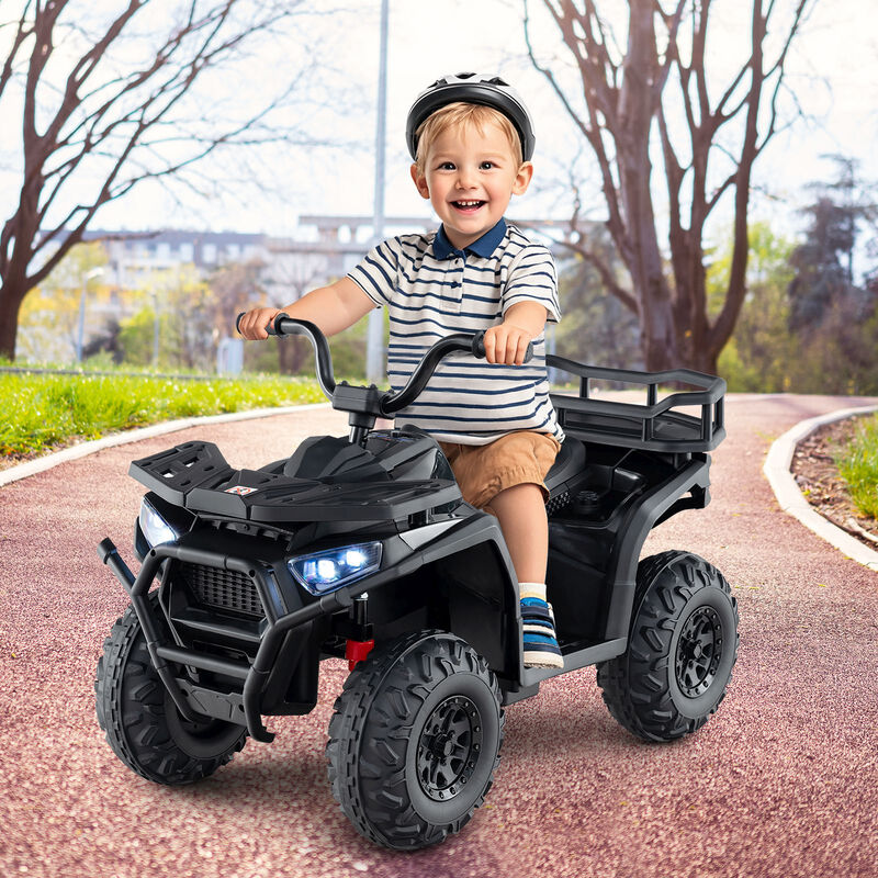 24V Kids Ride-On ATV Quad with LED Lights, Sound Effects and Electric Motor image number 3