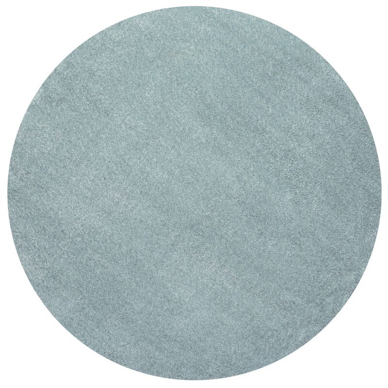Haze Solid Low Pile Round Area Rug