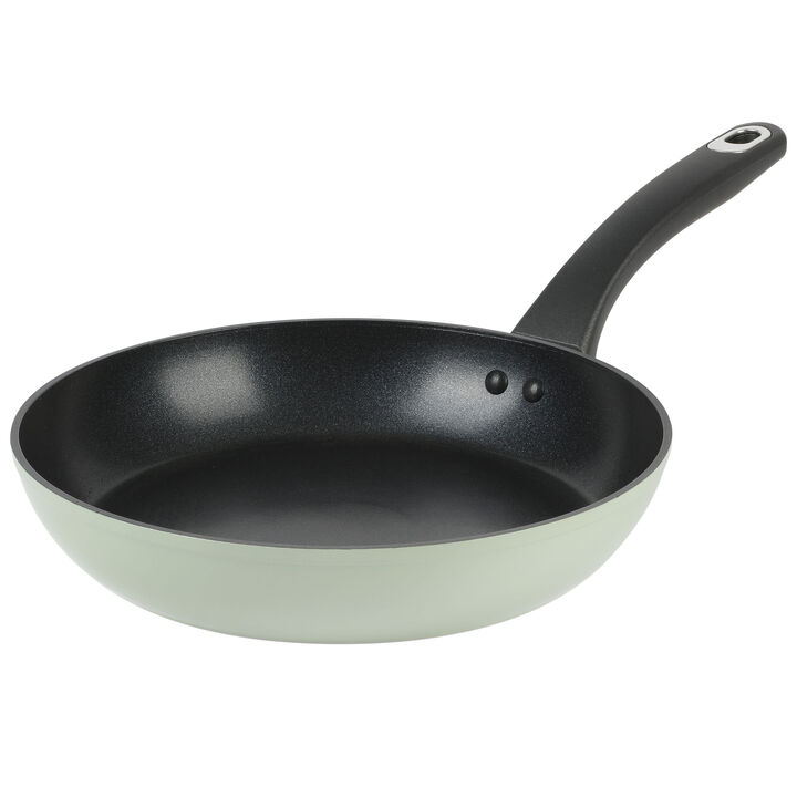 Martha Stewart Everyday Bowcroft 9.5 Inch Aluminum Nonstick Frying Pan in Sage Green