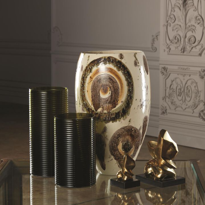 Earthtone Spots Vase