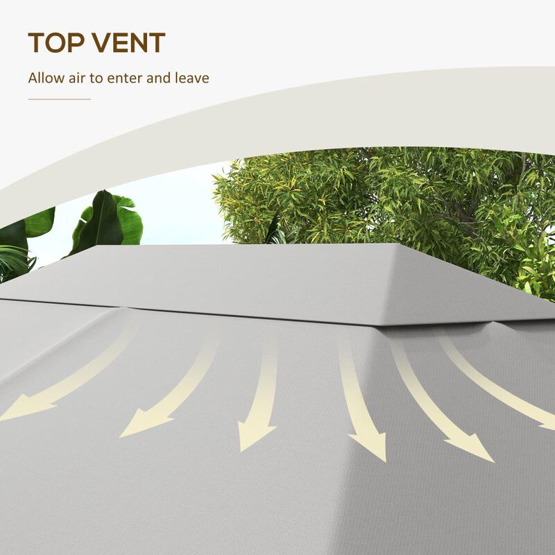 Hivvago 10x13 Gazebo Canopy Cover Replacement image number 4
