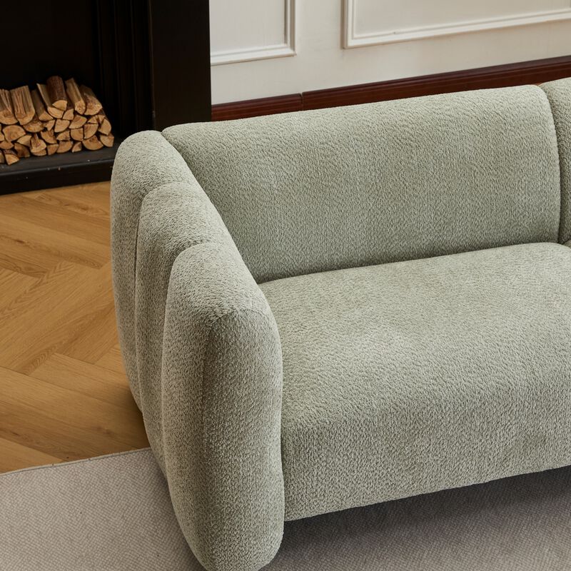 Deglom  curved design 3-seater Sofa image number 4