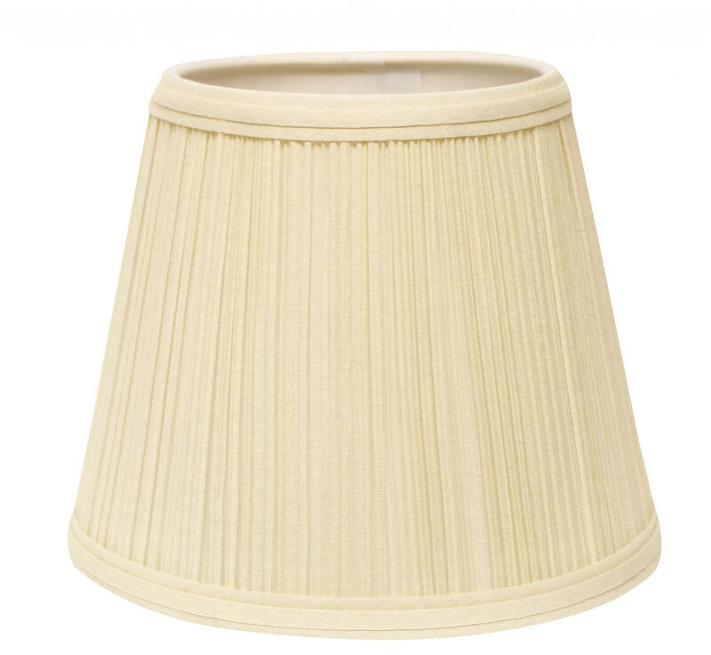 HomeRoots 19" Ivory Empire Slanted Broadcloth Lampshade image number 2