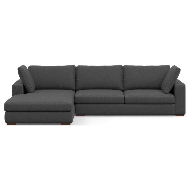 Charlie Left-Facing Sectional in Tightly Woven Performance Fabric