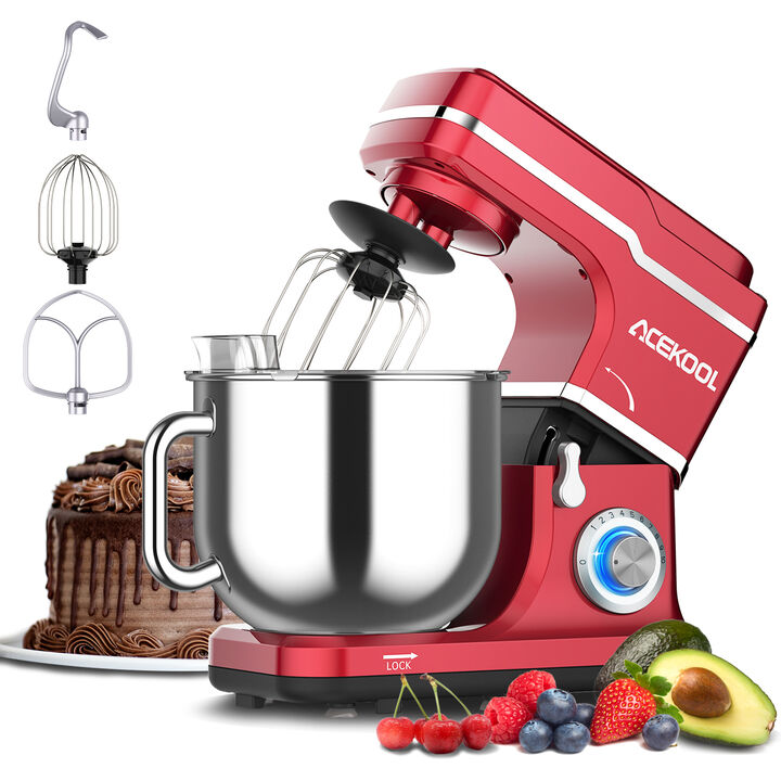 7.5Qt. 660W Tilt‑Head Stand Mixer &ndash; 10‑Speed, Stainless Steel Bowl With Handle, Dishwasher‑Safe Attachments For Bread, Cakes & More
